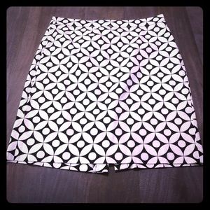 J.Crew patterned pencil skirt
